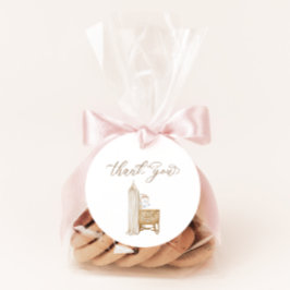 Neutral Boho Baby Brunch Invitation Favor Tags Bedankjes Labels