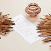 Neutral Boho Baby Brunch Menu