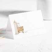 Neutral Boho Baby Brunch Plaatskaartje