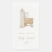 Neutral Boho Baby Brunch Servet (Voorkant)