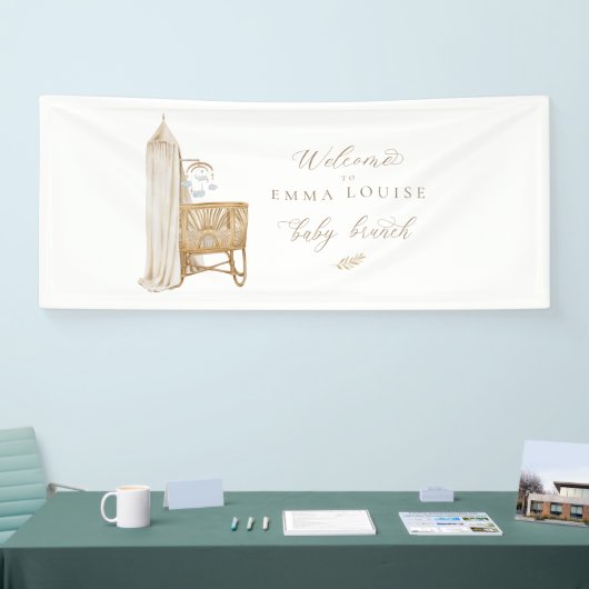 Neutral Boho Baby Brunch Spandoek (Beurs)