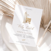 Neutral Boho Baby Brunch Uitnodiging