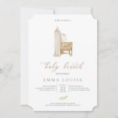 Neutral Boho Baby Brunch Uitnodiging (Voorkant)