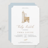 Neutral Boho Baby Brunch Uitnodiging (Voorkant / Achterkant)