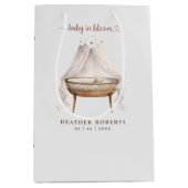 Neutral Boho Baby shower Gift Bag Medium Cadeauzakje (Voorkant)