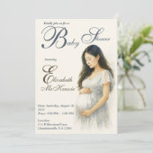 Neutral Boho Elegance Baby Shower Asian Mom to be Kaart (Staand voorkant)