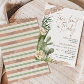 Neutral Boho Fiesta Taco Over Een Baby Baby shower Kaart