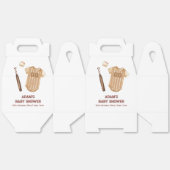 Neutral Boho Little Slugger Baseball Baby Shower Bedankdoosjes (Ongevouwen)
