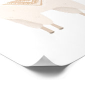 Neutral Boho Llama Girls Room Nursery Decor Poster (Hoek)