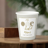 Neutral Boho Mr Onederful First Birthday Party Papieren Bekers