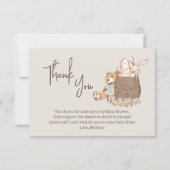 Neutral Boho Nursery Baby shower Bedankkaart (Voorkant)