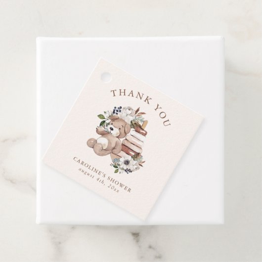 Neutral Boho Nursery Baby shower Dank u Bedankjes Labels (In situ)