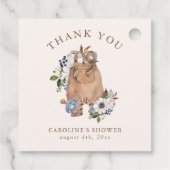 Neutral Boho Nursery Baby shower Dank u Bedankjes Labels (Achterkant)