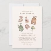 Neutral Boho Nursery Baby shower Kaart (Voorkant)