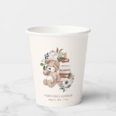 Neutral Boho Nursery Baby shower Papieren Bekers (Achterkant)
