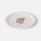 Neutral Boho Nursery Baby shower Papieren Bordje (Gekanteld)