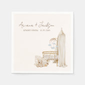 Neutral Boho Nursery Baby shower Servet (Voorkant)