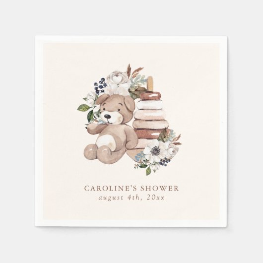 Neutral Boho Nursery Baby shower Servet (Voorkant)