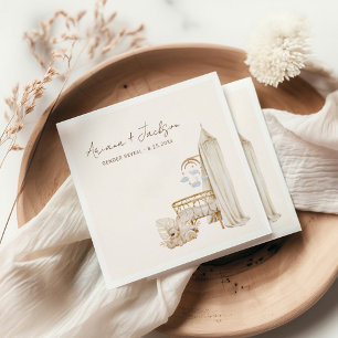 Neutral Boho Nursery Baby shower Servet