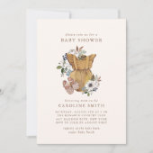 Neutral Boho Nursery Baby shower Uitnodiging (Voorkant)