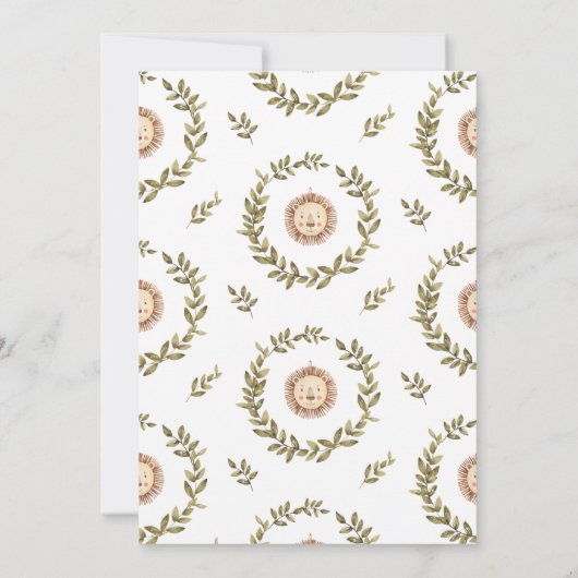 Neutral Boho Nursery | Uitnodiging tot Baby shower (Achterkant)