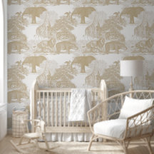 Neutral Boho Oerwoud Animals Safari Chinoiserie