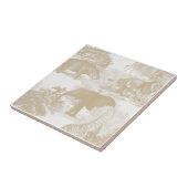 Neutral Boho Oerwoud Animals Safari Chinoiserie Tegeltje (Zijkant)