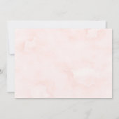 Neutral Boho Pink Peony Pampas Rehearsal Dinner Kaart (Achterkant)