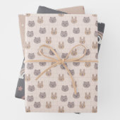 Neutral Boho Rainbow Baby Inpakpapier Vel (In situ)