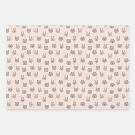 Neutral Boho Rainbow Baby Inpakpapier Vel (Voorkant)