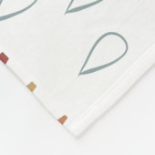 Neutral Boho Rainbow Milestone Fleece Deken (Hoek)