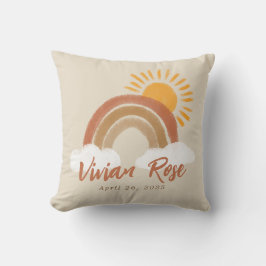 Neutral Boho Regenboog Baby Verjaardagskwekerij De Kussen