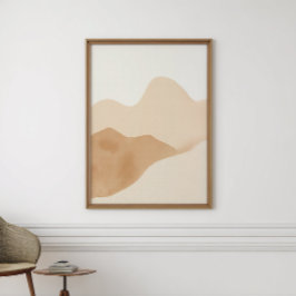 Neutral Boho Watercolor Poster | Digital Download