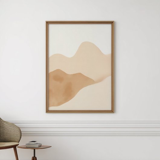 Neutral Boho Watercolor Poster | Digital Download