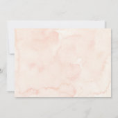 Neutral Boho Wildflowers Baby in Bloom Baby shower Kaart (Achterkant)