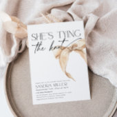 Neutral boog Vrijgezellenfeest "Ze is de knoop" Kaart