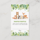 Neutral bosdieren groen luier rafel informatiekaartje (Voorkant)