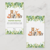 Neutral bosdieren groen luier rafel informatiekaartje (Voorkant / Achterkant)