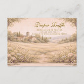 Neutral Botanical Garden Diapper Raffle  Informatiekaartje (Voorkant)