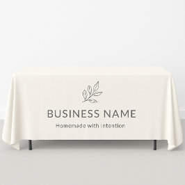 Neutral Botanical Logo Display Minimalist  Tafelkleed