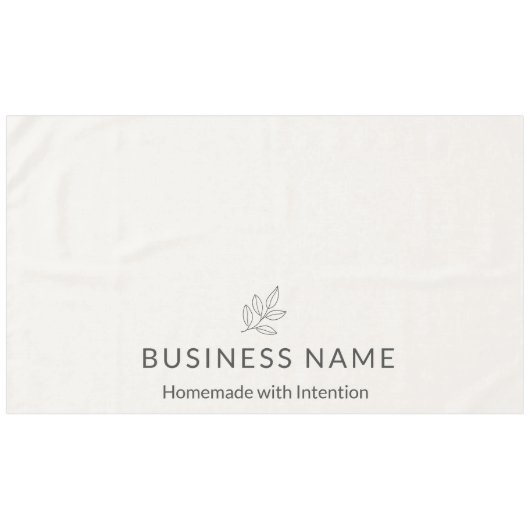 Neutral Botanical Logo Display Minimalist  Tafelkleed (Voorkant (Horizontaal))