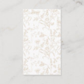 Neutral Bow Baby shower Boek Informatiekaartje (Achterkant)