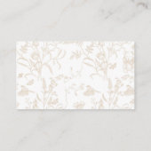 Neutral Bow Baby Shower Diaper Raffle Informatiekaartje (Achterkant)