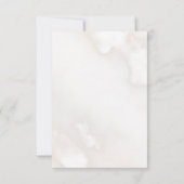 Neutral Bow Cloud Nine Baby shower Bedankkaart (Achterkant)