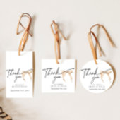 Neutral Bow Tying the Knot Vrijgezellenfeest Bedan Cadeaulabel