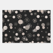 Neutral Brown Beige Boho Winter Kerstmis Inpakpapier Vel (Voorkant 2)