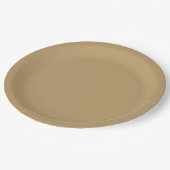 Neutral Brown Paper Plate Papieren Bordje (Gekanteld)