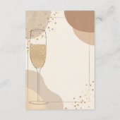 Neutral Brunch & Bubbly Details Card – Beige Informatiekaartje (Achterkant)