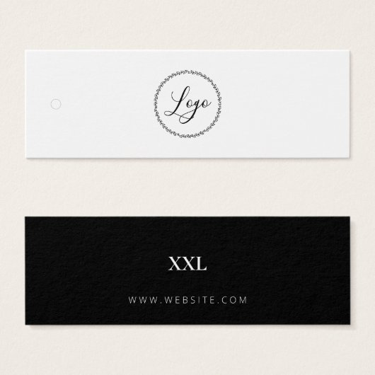 Neutral Business Clothing Logo Label Hang Label Mini Visitekaartjes (Voorkant /achterkant)