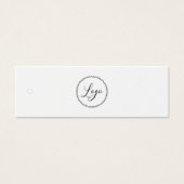 Neutral Business Clothing Logo Label Hang Label Mini Visitekaartjes (Voorkant)